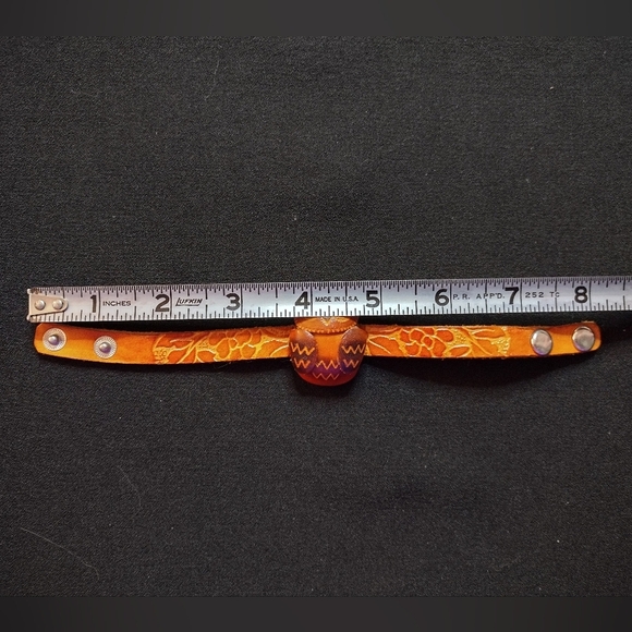 Handcrafted Genuine Leather Owl Bracelet - Picture 8 of 10